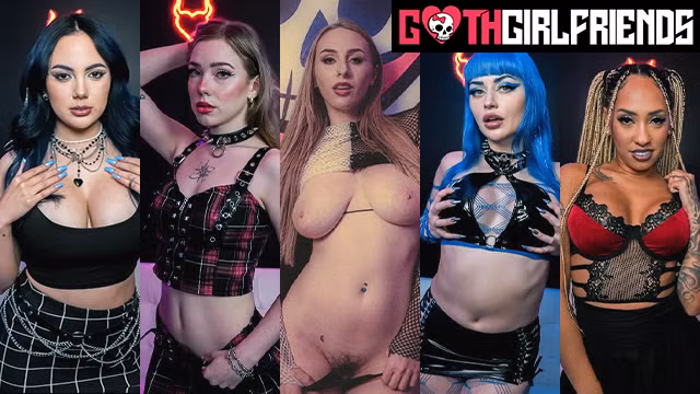 Gothic beauties display their incredible doggystyle talents