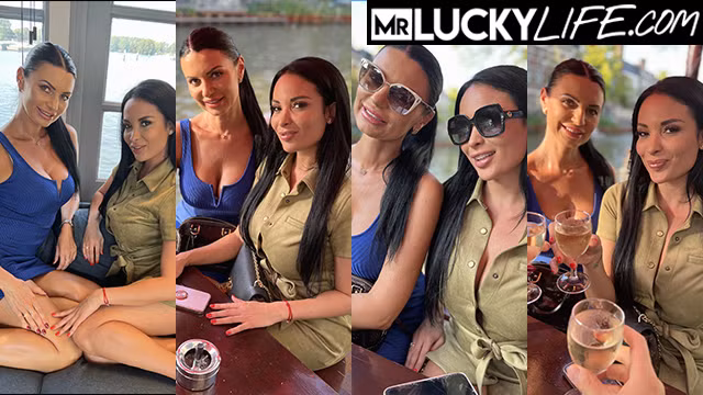 Sensual Anissa Kate entertains a lucky fan with Anna Kinski