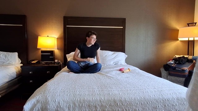 Trans Femboy Uses Toys To Have Sex With You In His Hotel Room || Amateur Video